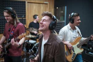 Band in the studio